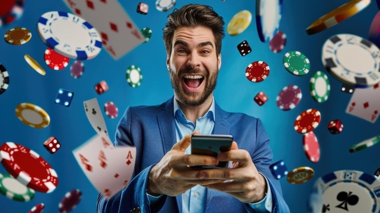 Tim ney4d bekerja di kantor pusat dengan layar monitoring live dealer dan pasar taruhan